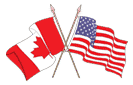 USA & Canada Flags - We do business in both countries.